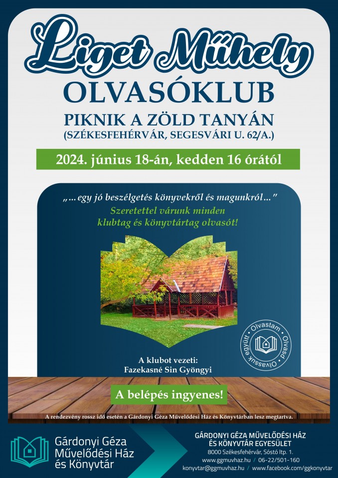 Olvasóklub a Zöld tanyán, kézműveskiállítás a Zsolt utcai könyvtárban